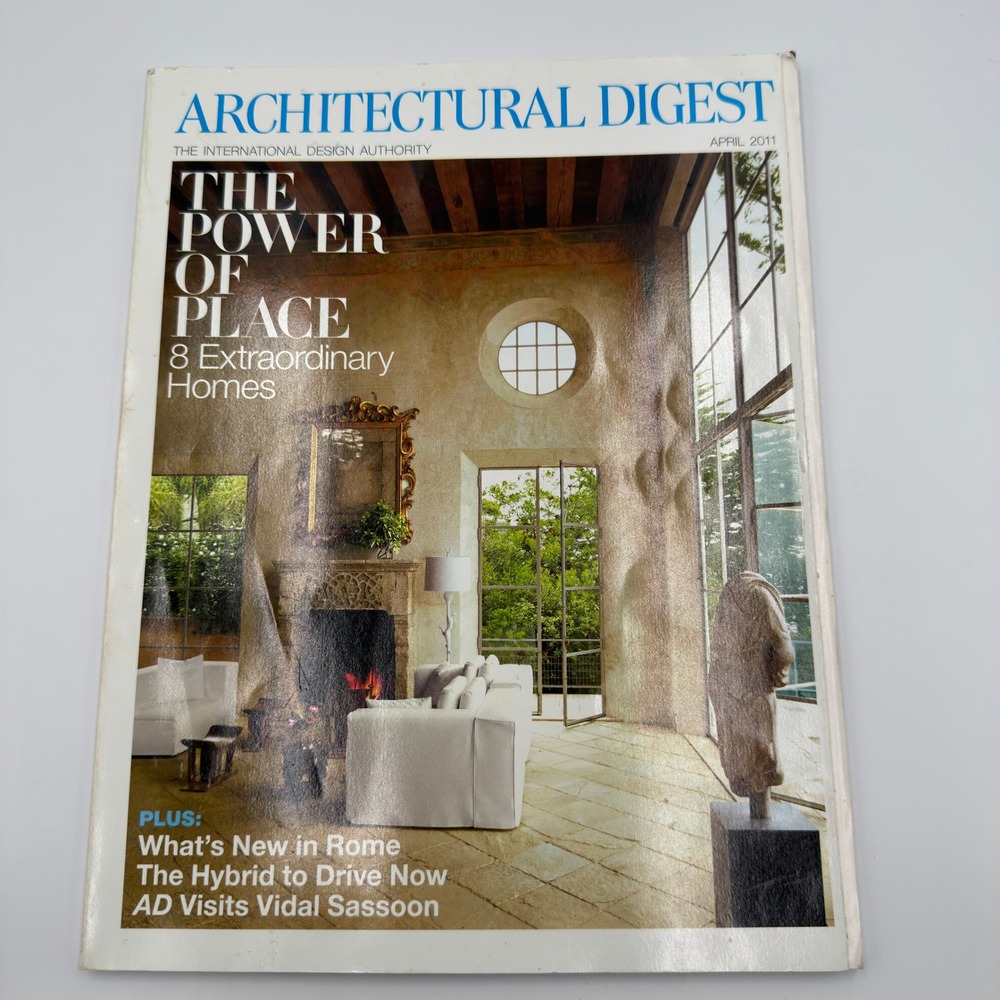 Architectural Digest April 2011 Power of Place 8 Extraordinary Homes Magazine